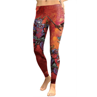 

Tailored Women Digital Print Sports Running Pants Stretch Leggings Pants Athletic Trouser