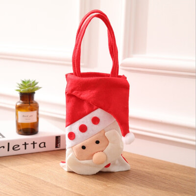 

New Cute Christmas Snowman Old Elk Tote Bag Candy Bag Christmas Eve Decoration Candy Bag Festive Party Supplies