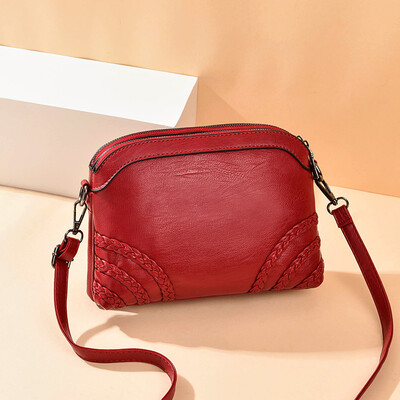 

Middle-aged womens bags Mamas large-capacity soft leather fashion bags for middle-aged&old people