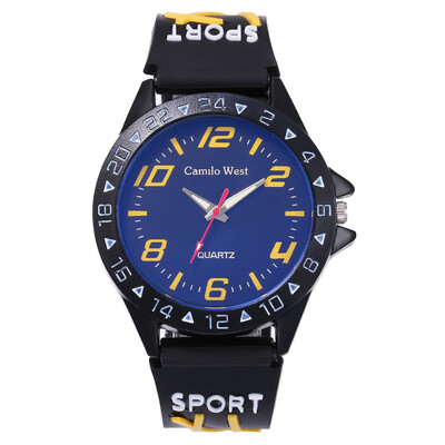 

Hot mens sports silicone watch student leisure household