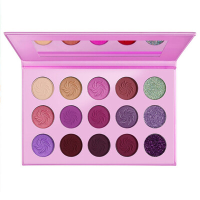 

4 Style 15 Color Glitter Matte Eyeshadow Makeup Palette Long Lasting Shimmer Pigment Cosmetic Set