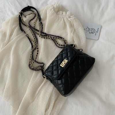 

Advanced sense bag Western style texture handbag new 2019 Korean version of the tide fashion shoulder bag rhombic chain diagonal package