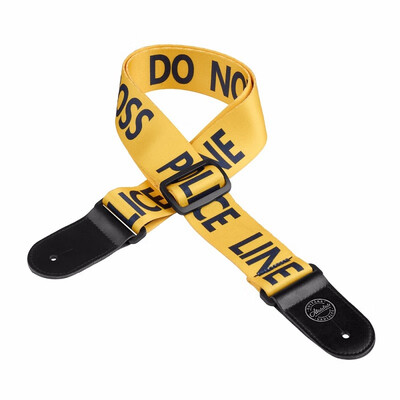 

Acoustic Electric Guitar Strap Woven Cloth Leather End Police Line