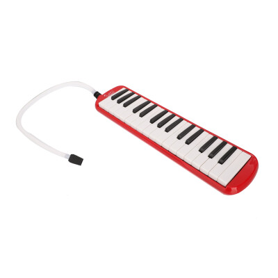 

32 Piano Keys Melodica Musical Instrument for Students Practice with Carry Bag Red