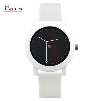 

Enmex creative design branch concept neutral watch simple two-needle watch when the holiday gift is translated