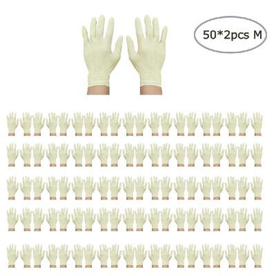 

Disposable Latex Gloves Work Gloves Laboratory Gloves Waterproof&Anti-pollution Protection Gloves 100 pcs
