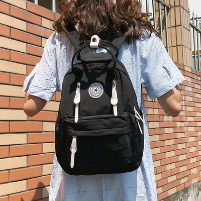 

2019 new fashion ins wind bag female Korean version of high school college backpack Japanese tide large capacity backpack