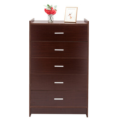 

Nightstand Cabinet Stand Home Room Furniture w 3 Drawers Wood Chest Espresso