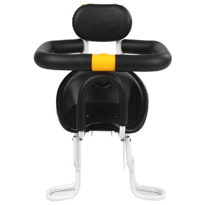 

Safety Child Bicycle Seat Bike Front Baby Seat Kids Saddle with Foot Pedals Support Back Rest for MTB Road Bike