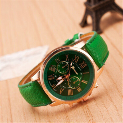 

Explosive belt watch double-layer three-eye six-needle mens belt watch Geneva watch