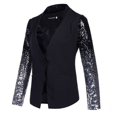

Toponeto Womens Autumn And Winter Long-Sleeved Baseball Uniform Jacket Zipper Jacket