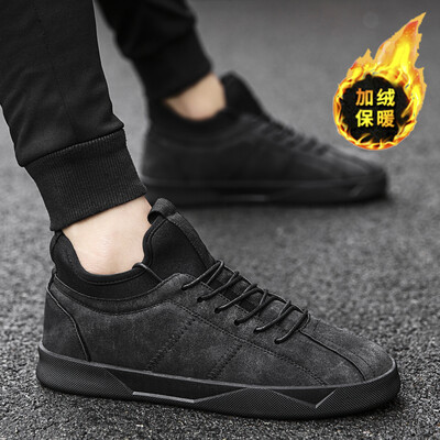

2019 new summer mens casual shoes peas shoes Korean version of the trend of mens shoes mens tide shoes plus velvet warm cotton shoes