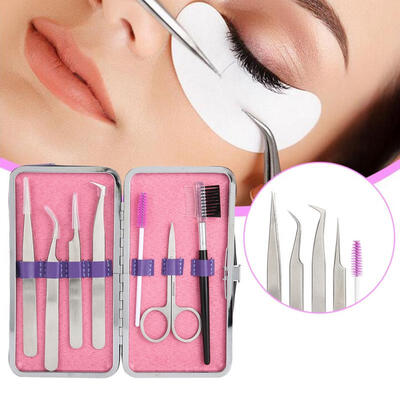 

Greensen 7PCS Professional Grafting Eyelash Tool Set Eyelashes Extension Scissors Tweezers Kit