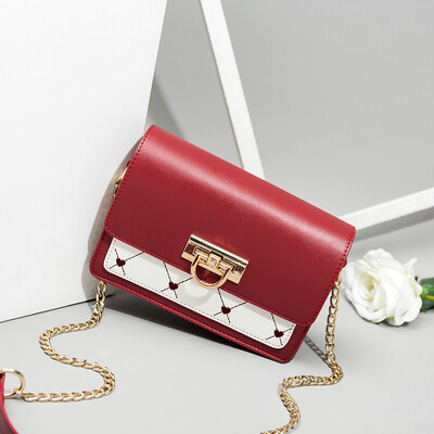 

Foreign-style women tide Korean version of Joker shoulder slung fashion chain small square bag
