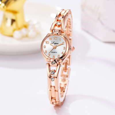 

RM Casual Fashion Digital Scale Dial Alloy Diamond Watch Strap Ladies Quartz Watch