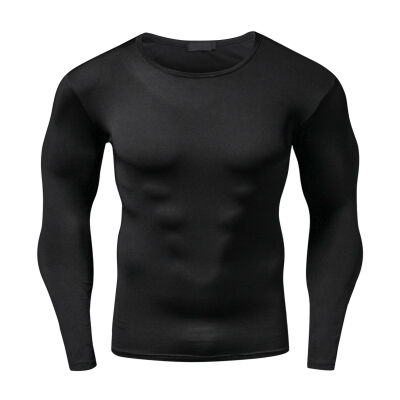 

Men Quick Dry Sports T-Shirt Compression Shirt Workout Long Sleeve Gym Top