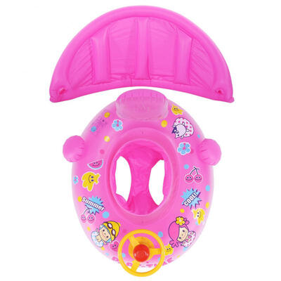 

Greensen Baby Inflatable Swim Rings Safe Sit Summer Fun Trainer Toys Removable Canopy