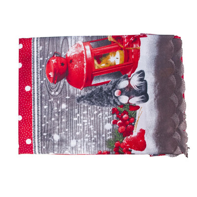 

Christmas Dinner Tablecloth Rectangle Decorative Table Covers Restaurant Dinning Hall Decoration Xmas Santa Pattern Table Cloth