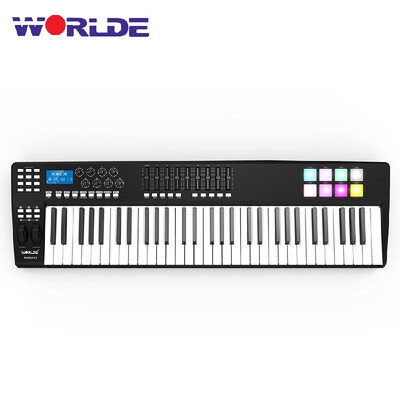 

PANDA61 61-Key USB MIDI Keyboard Controller 8 Drum Pads with USB Cable