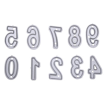 

10pcs 0-9Numbers Cutting Dies Stencils for DIY Scrapbooking Embossing Cards