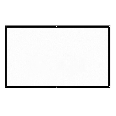 

H60 60 Portable Projector Screen HD 169 White Dacron 60 Inch Diagonal Video Projection Screen Foldable Wall Mounted for Home The