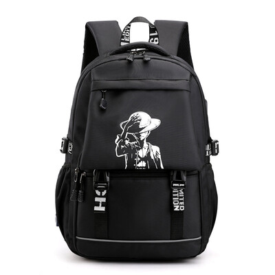 

School bag in the computer bag mens luminous usb outdoor backpack casual backpack