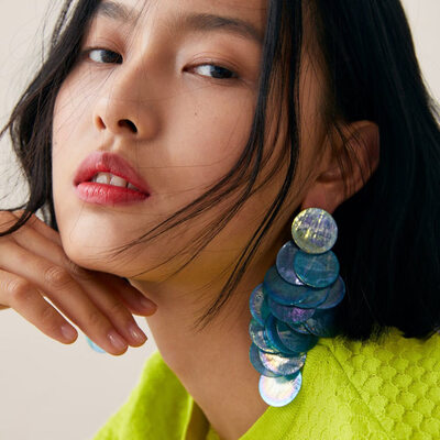 

Big Vintage Earrings for women gold color Geometric statement earring 2019 metal earing Hanging za fashion jewelry