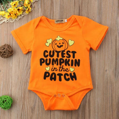

Baby Kid Boy Girl 1st Halloween One Piece Romper Jumpsuit Bodysuit Cotton Outfit