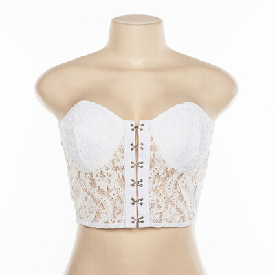 

Womens Tube Top Short Section Slim Openwork Lace Sexy Exposure Umbilical T-shirt Female