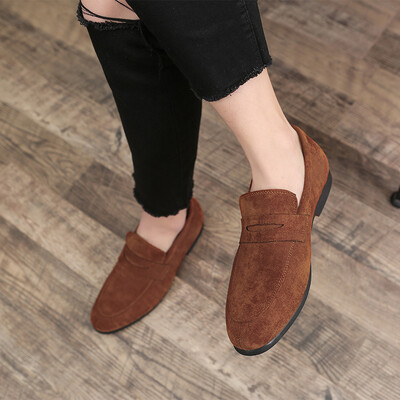 

British trend mens shoes comfortable suede tide shoes