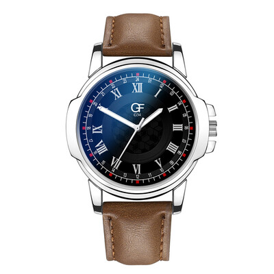 

Gobestart Hot Man Leather Watch Whatever Late Anyway Letter Watches New Pointer glow