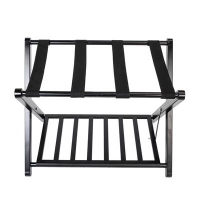 

Portable Metal Iron Luggage Rack with Storage Shelves Home Organizer Stands