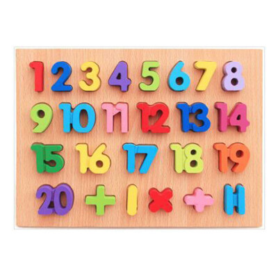 

Gotoamei Wooden Kids Numbers&letters Jigsaw For Education And Learning Puzzles Toy