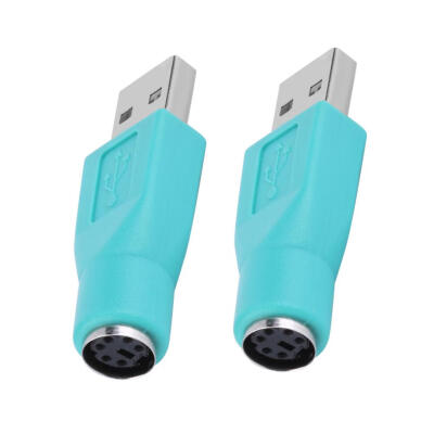 

2pcs PS2 Female to USB Male Adapters Converters for PC Keyboard Mouse Mice