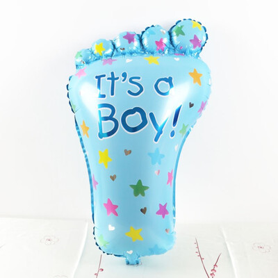 

FUNNYBUNNY 1 Piece Cute Lovely Gril Boy Baby Feet Foil Balloons Birthday Infant Shower Suppiles