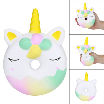 

Gotoamei 16cm Squishies Unicorn Doughnut Slow Rising Squeeze Scented Stress Reliever Toys