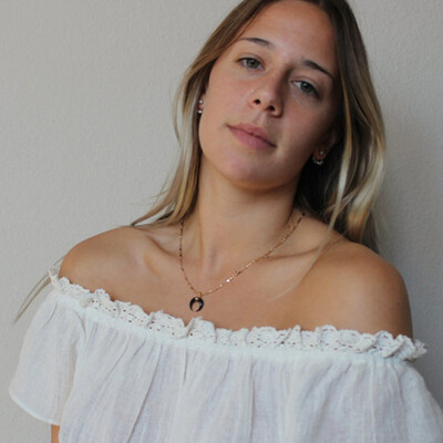 

Europe&the United States cross-border new products exquisite small crescent necklace copper rod short clavicle necklace supply stability