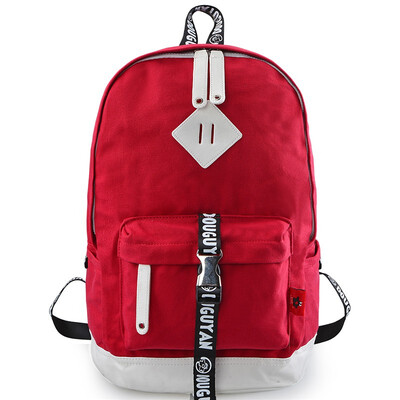 

Korean version of the tide backpack men&women canvas casual fashion sports backpack female college wind student bag