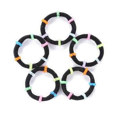 

100pcs Towel Cotton Elastic Rubber Hair Bands Kids Girls Hair Accessories