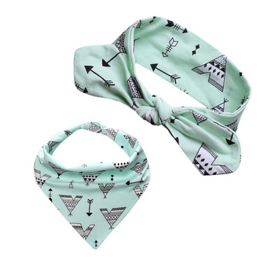 

Cotton Baby Bibs Burp Cloth Set Bow Hair Stuff Cartoon Triangle Baby Bibs Burp Cloth Reusable Baby Toddler Bib Apron