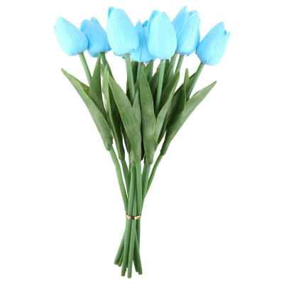 

10pcs Simulation PU Tulip Artificial Flower Bridal Wedding Bouquets Decor