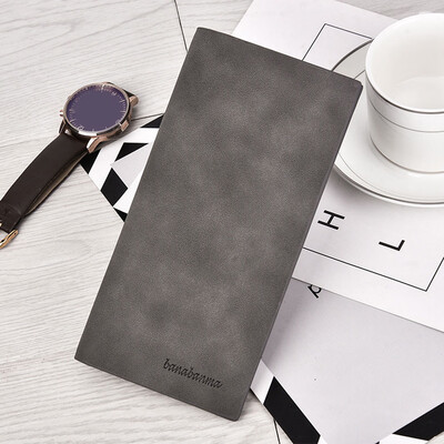 

Tailored Men Long Section Bifold Business Leather Wallet Card Coin Wallet Purse
