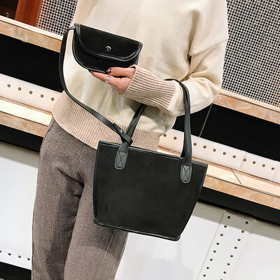 

Tailored Women Single Shoulder Diagonal Letter Big Bag Retro Handbag
