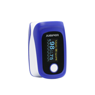 

JUMPER Fingertip Pulse Oximeter Blood Oxygen Saturation Monitor with Carrying case Batteries & Lanyard