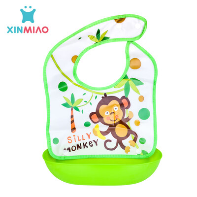 

Xinmiao silicone bib baby eating bib