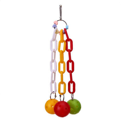 

Parrot Birds Toys Plaything Toy Plastic Chain Ball Pet Bird Accessories