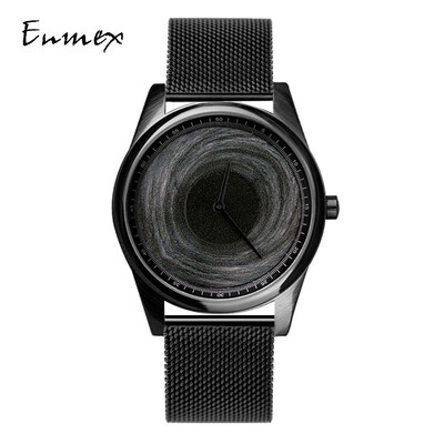 

Holiday gift Enmex translation watch stereoscopic Kagantuya creative design black hole conceptual tonal watch