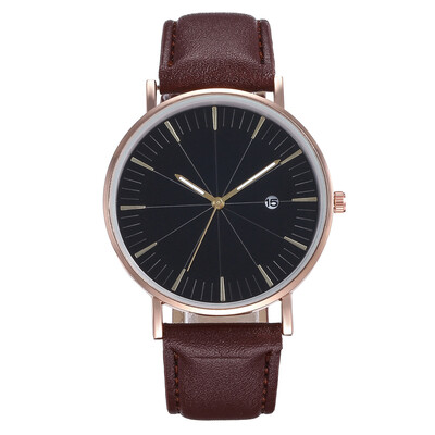

New hot meridian belt calendar watch men