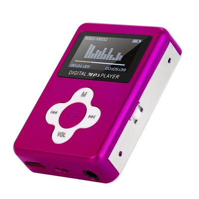 

USB Mini MP3 Player LCD Screen Support 32GB Micro SD Card
