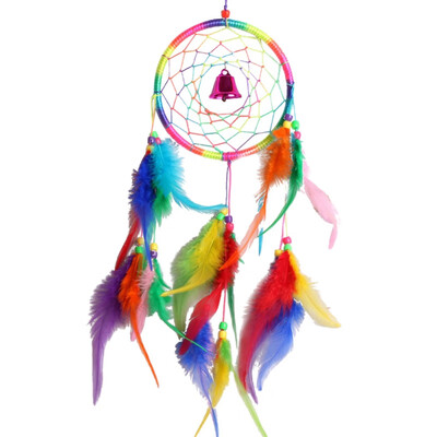 

Wind Chimes & Hanging DecorationsWind Chime Colorful Feathers Catching Net Wedding Party Decor Home Hanger Decoration